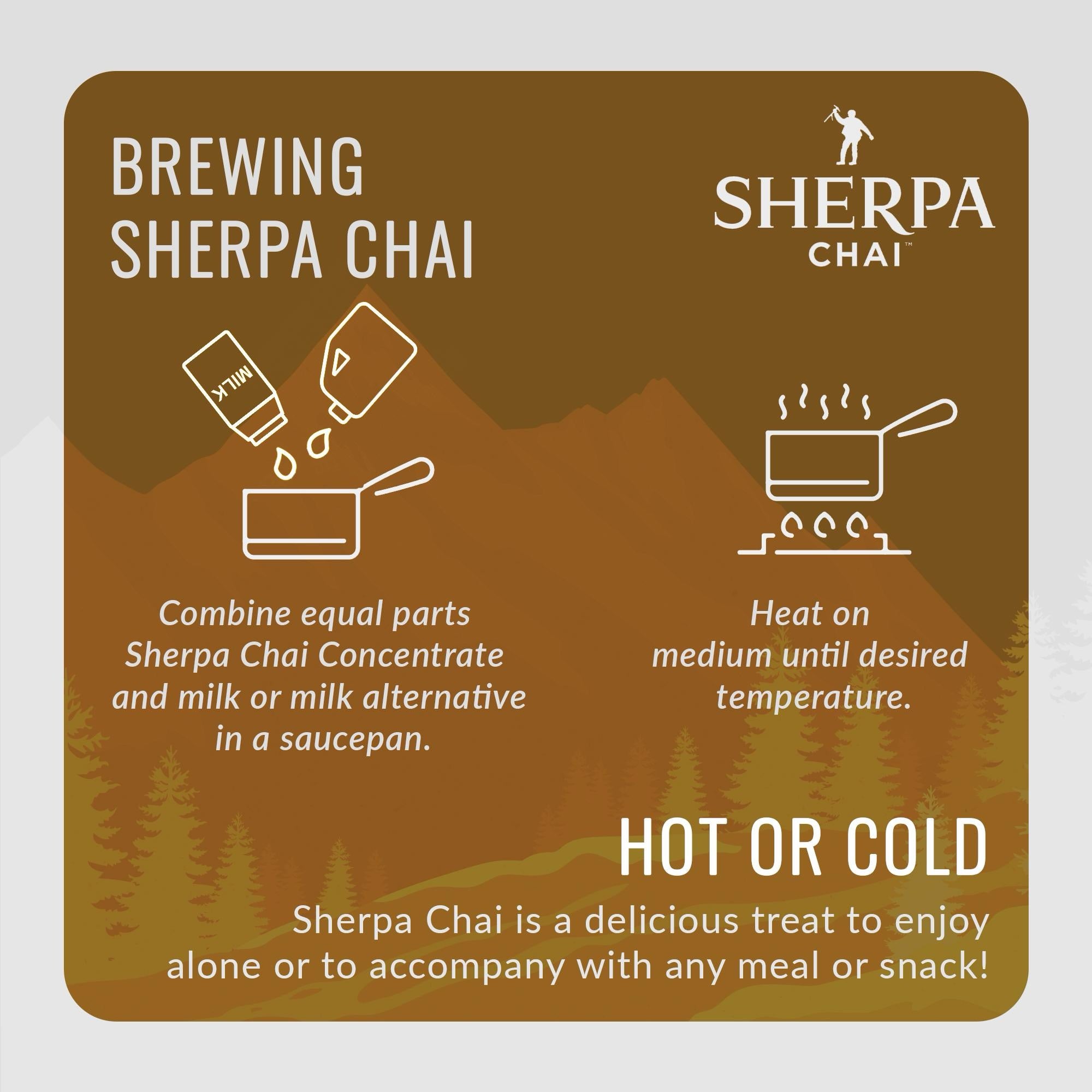Sherpa Chai Honey Vanilla - 64oz