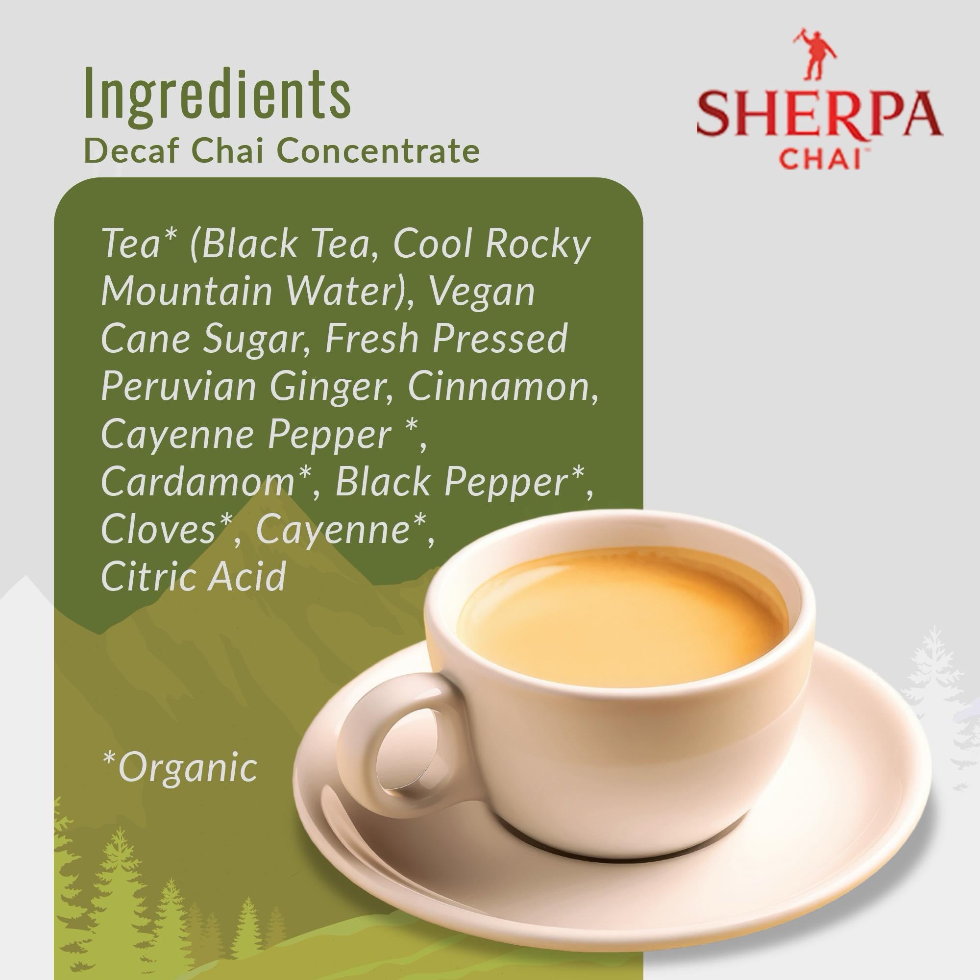 Sherpa Chai Decaf - 64oz